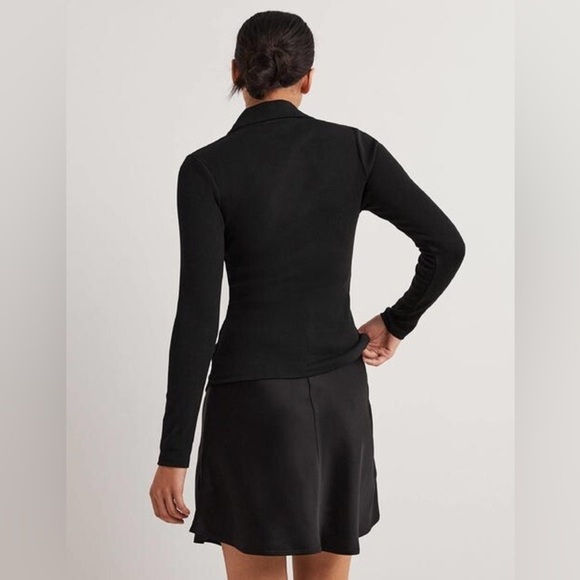 Boden Ruched Front Jersey Shirt Size 12R - Picture 3 of 16